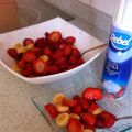 Ensalada de plátano, kiwi y fresas