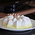 Pudin de piña colada.