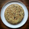 Tortilla de berenjena y calabacin
