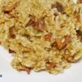 Risotto de rebollones y ajos tiernos
