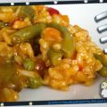 Arroz con menestra de verduras en Thermomix