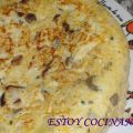 TORTILLA DE COLIFLOR Y SETAS