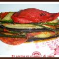 Milhojas de verdura con chorizo