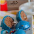 Cake pops de galleta con cobertura espejo
