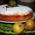 Postre: Bizcocho de pera y canela