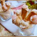 CONOS RELLENOS DE ENSALADILLA DE GAMBAS