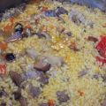 ARROZ CON SETAS Y CARNE