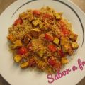 Quinoa con tofu y tomates cherry