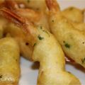 Gambas en tempura