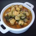 Potaje de bacalao, garbanzos y espinacas