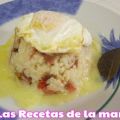 Receta de Arroz a la cubana con jamón serrano,[...]
