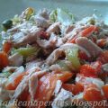 Ensalada de bonito con pimientos asados
