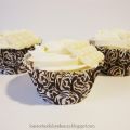 Cupcakes de chocolate blanco