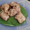Brótola sobre crema de espinacas