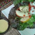 Ensalada de rúcula, queso azul, peras grilladas[...]