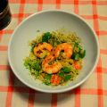 Ensalada de quinoa y gambas