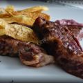 Presa ibérica con salsa de piña