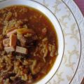 Arroz con setas y foie