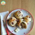 Panecillos con tres chocolates