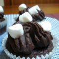 Cupcakes de chocolate y plátano