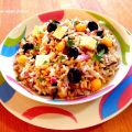 Ensalada de arroz con queso feta