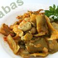 Habas tiernas en su vaina rehogadas