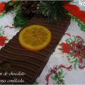 TURRÓN DE CHOCOLATE Y NARANJA CONFITADA