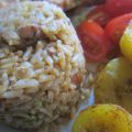 Rice with smoked pork chops and dominican[...]