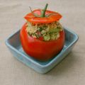 Tomates rellenos de arroz y atún