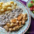 Gnocchis con crema de champiñones y pollo - 2º[...]