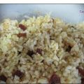 Arroz con pasas y cebolla