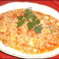 Arroz con verduras y tofu