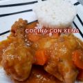 Pollo a la naranja, con arroz blanco en Varoma,[...]