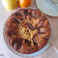 Bizcocho de manzana con naranja y canela