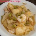 CHOCOS(SEPIA) ENCEBOLLADOS CON GAMBAS