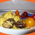 Pechuga de pollo con setas.