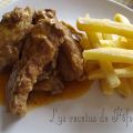 Costillas  de cerdo en salsa