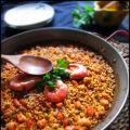 PAELLA DE GAMBONES AL AJILLO ( arroz paso a[...]