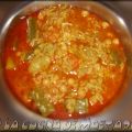 Arroz caldoso con hortalizas y garbanzos