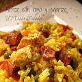 Arroz con lomo y chorizo