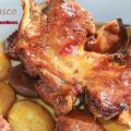 Ternasco con patatas y rovellones