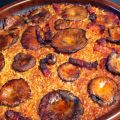 Arroz con Rebollones y Foie al horno