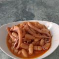 Alubias con calamares