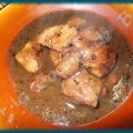 Taquitos de cerdo a la miel con cebolla
