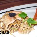 Revuelto de alcachofa con salmón ahumado y[...]