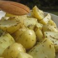 Patatas con romero y ajo en microondas