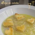 Sopa de cebolla con un toque romántico