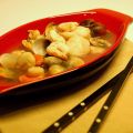 Sopa de rape y marisco