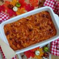 Pumpkin bread pudding. Pudin de pan y calabaza