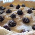 TARTA DE CREMA CON MORAS